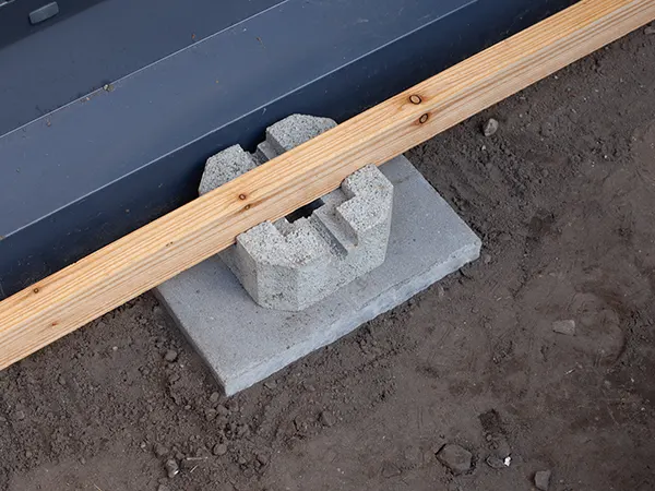 concrete block for decks
