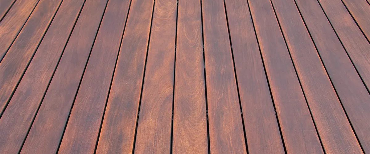 A brown chocolate color for a wood deck