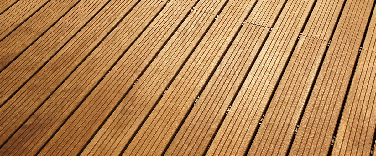 Composite decking material provides higher strength