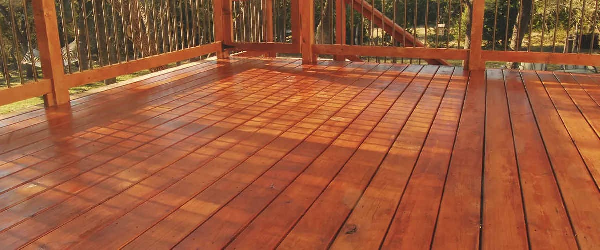 Redwood deck