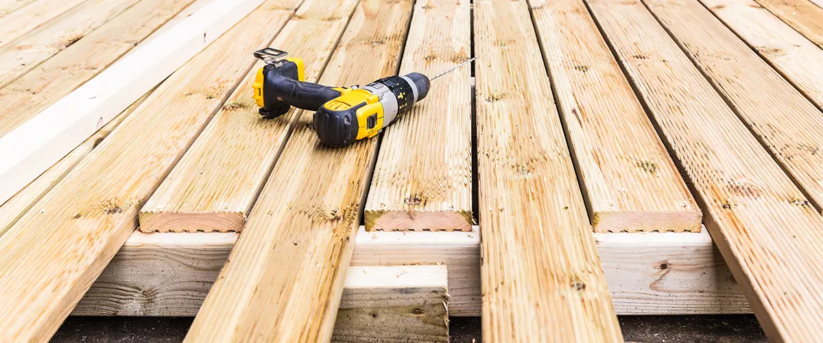 Pressure-treated wood deck installation cost in Bellevue