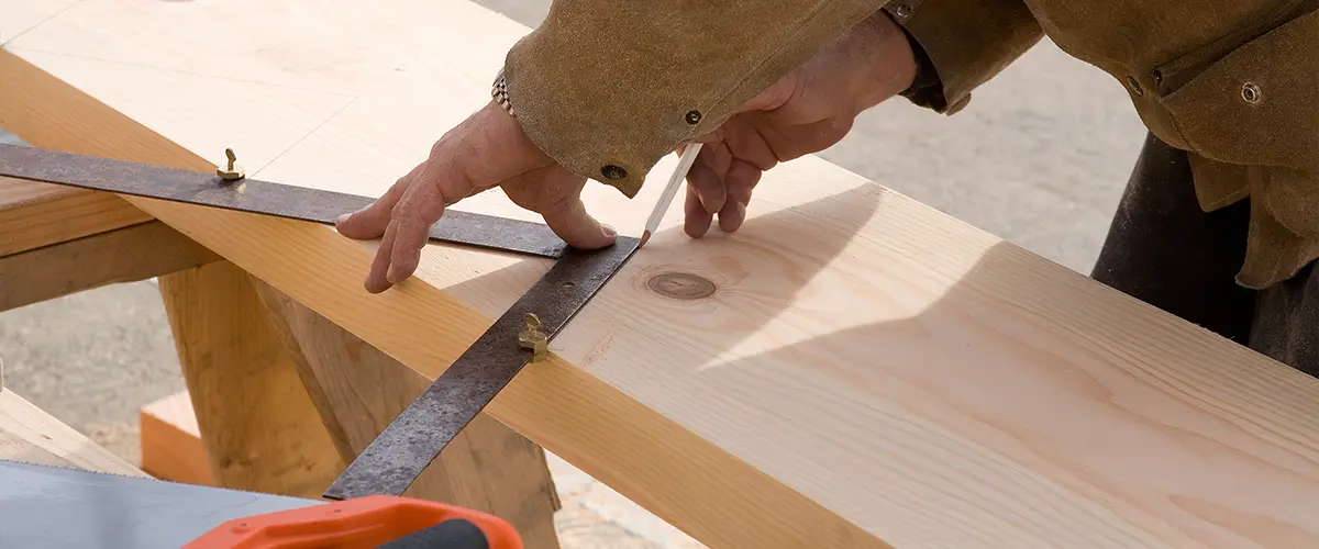 Deck builder making a stair string