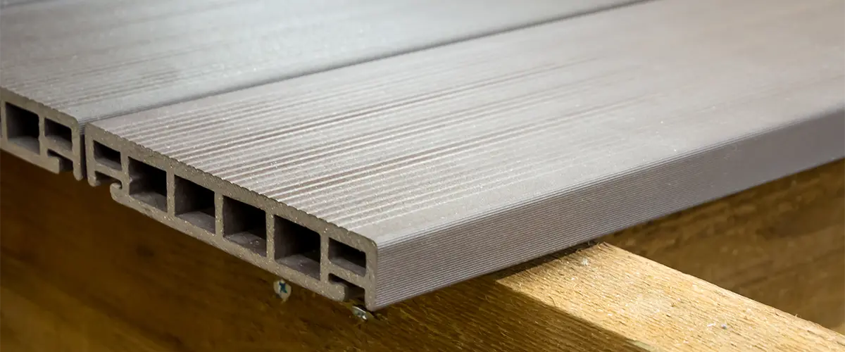 Composite decking capping method on sides