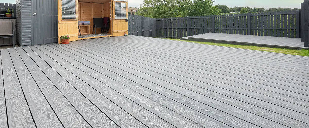 Composite decking installation