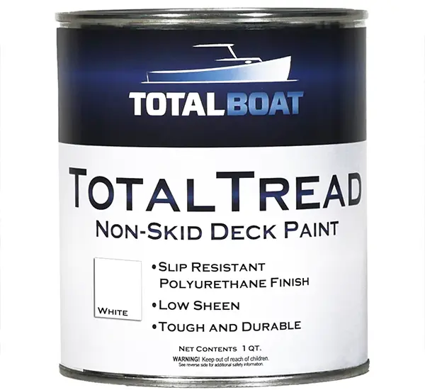 ToolBoat Total Tread white deck painting can