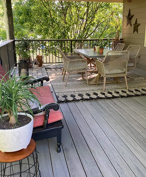deck remodeling in Omaha with a seating area