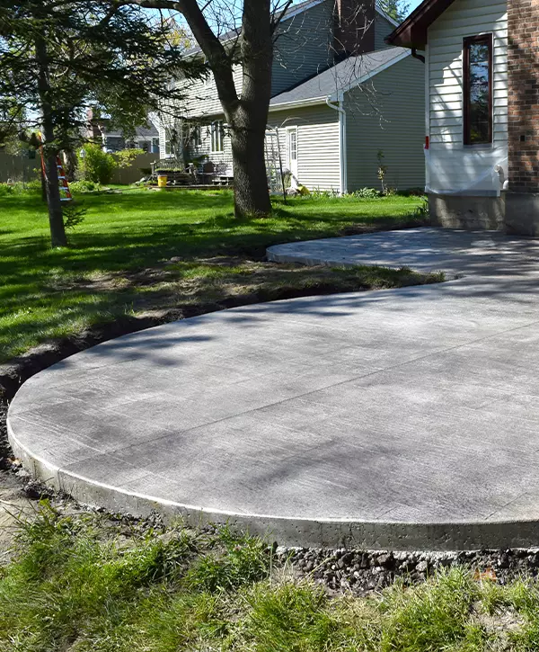 House Patio Construction Concrete Cement Foundation Builders Smooth Surface in Omaha