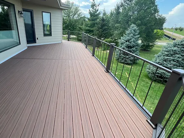 Custom deck installation in Lincoln, NE, by DeckBros