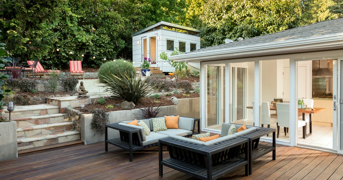 Blog deck trends lincoln ne modern outdoor patio with professional grade wood decking and contemporary furniture