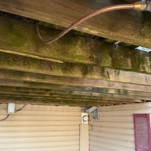 Elevated, 156 sq. ft Cedar Deck In Lincoln frame