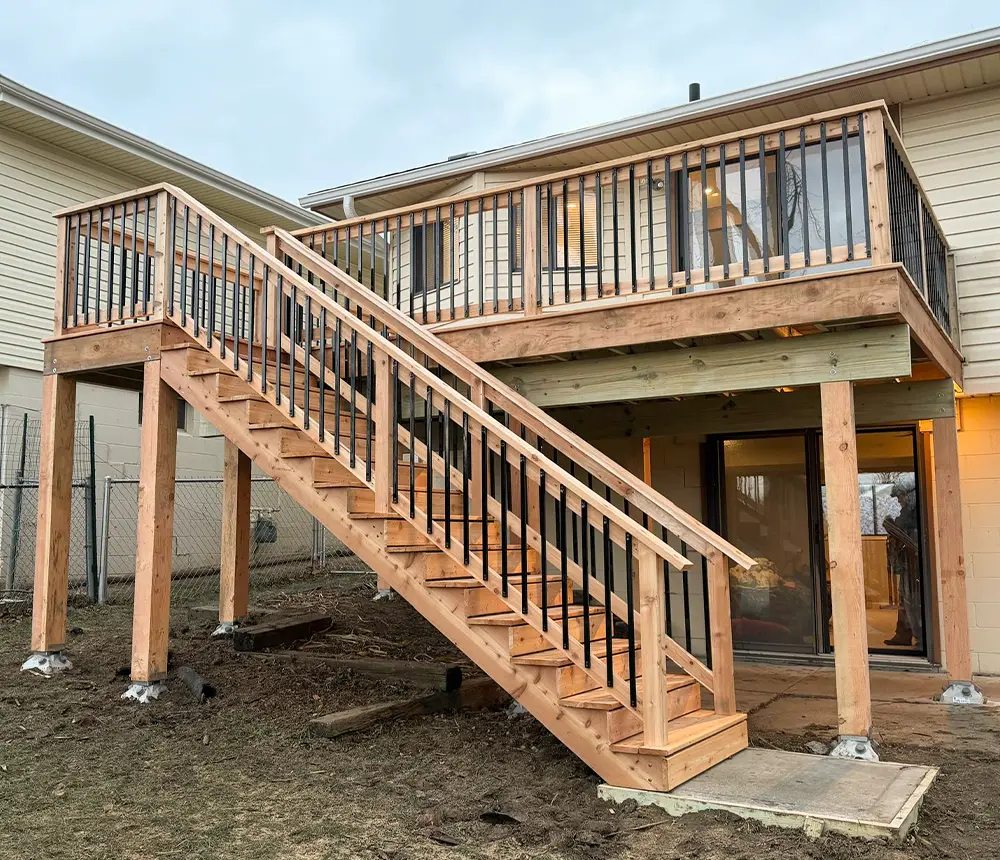 wood deck in omaha 1