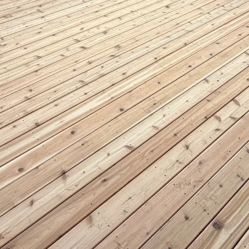 Elevated Cedar Deck Rebuild grade 1 cedar