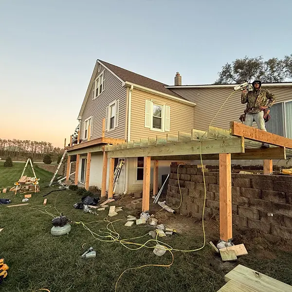 Huge Deck And Covered Porch In Omaha, NE decking1