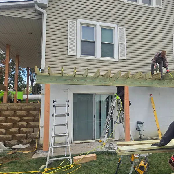 Huge Deck And Covered Porch In Omaha, NE framing2