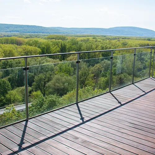 glass railings f