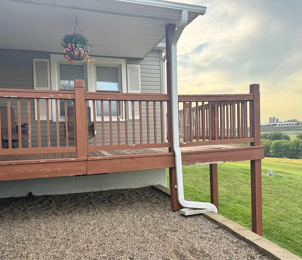 Huge Deck And Covered Porch In Omaha, NE old deck