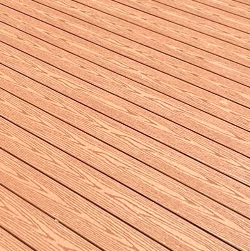 fiberon goodlife composite decking in cabin