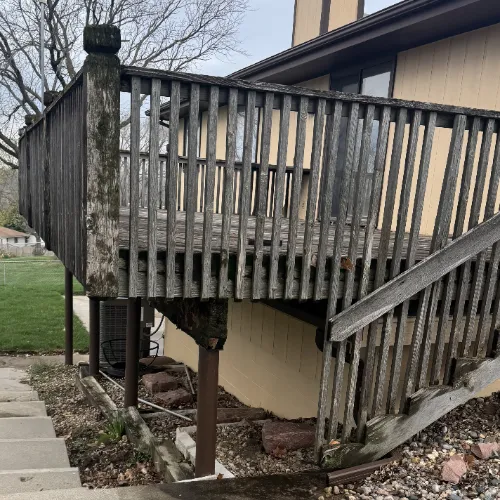 rotting wooden deck elkhorn ne