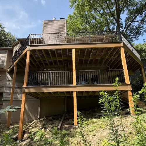 multi level deck design feature