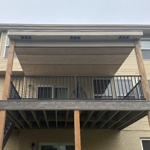 sloped deck cover
